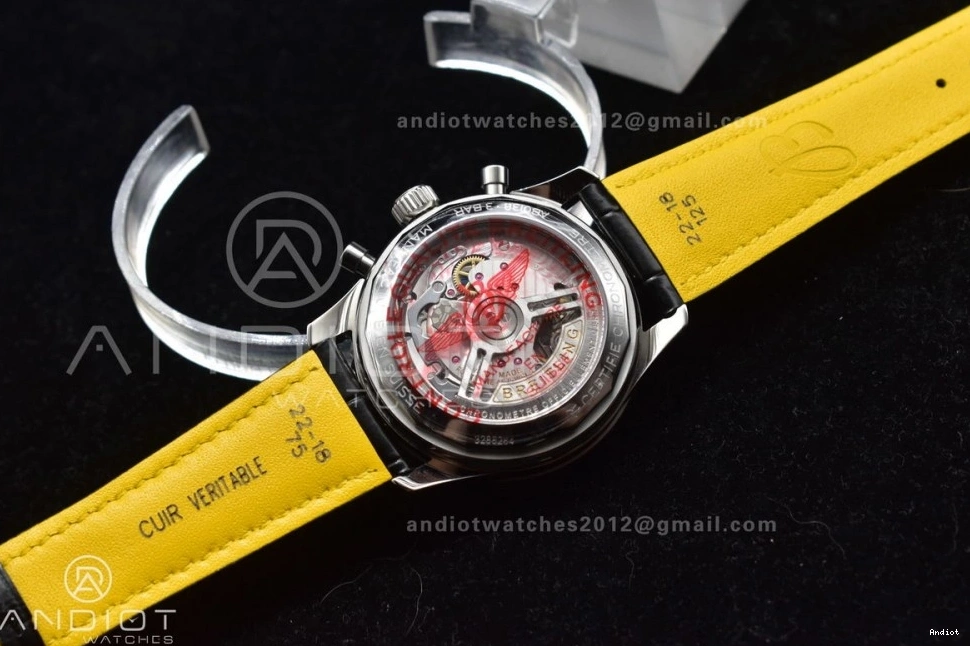 Navitimer 436 WaterResistant Version Best BLS SS Chrono L-Orange 1:1 43mm LE A Blk 0801